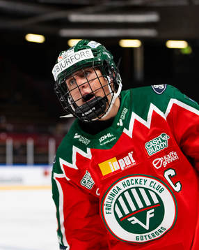 Frölundas Hanna Olsson jublar