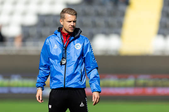 Utsiktens assisterande tränare Henrik Fridolvsson innan