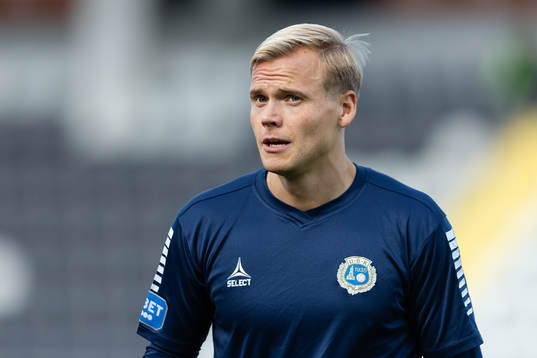 Utsiktens Jesper Brandt innan fotbollsmatchen i Superettan