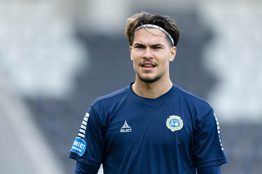 Utsiktens William Milovanovic innan fotbollsmatchen i