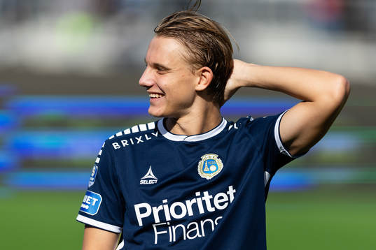 Utsiktens Linus Carlstrand på line up innan