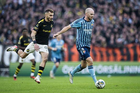 AIKs Dino Besirovic och Djurgårdens Marcus Danielson