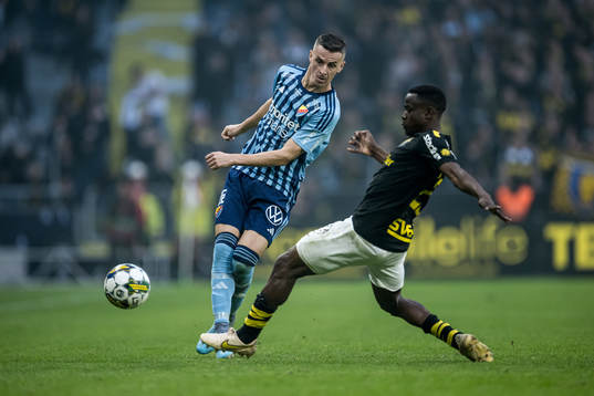 Djurgårdens Haris Radetinac och AIKs Erick Otieno
