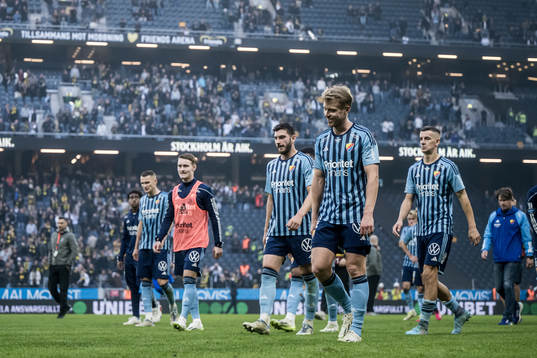 Djurgårdens spelare deppar