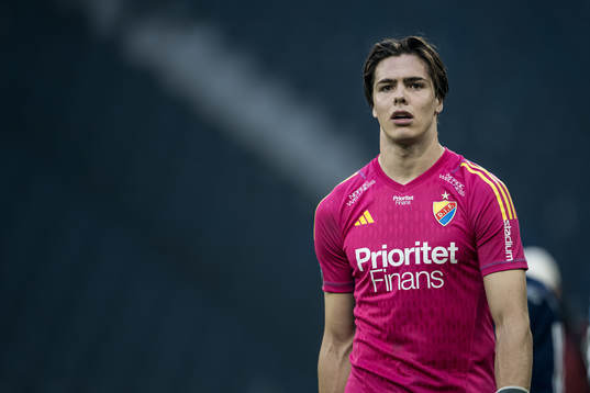 Djurgårdens målvakt Jacob Widell Zetterström deppar