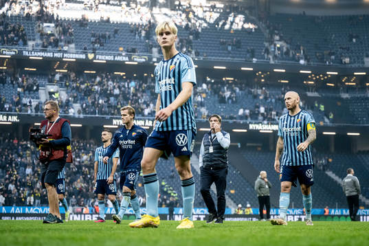 Djurgårdens spelare deppar