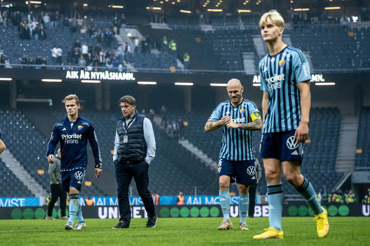 Djurgårdens sportchef Bosse Andersson och Magnus Eriksson