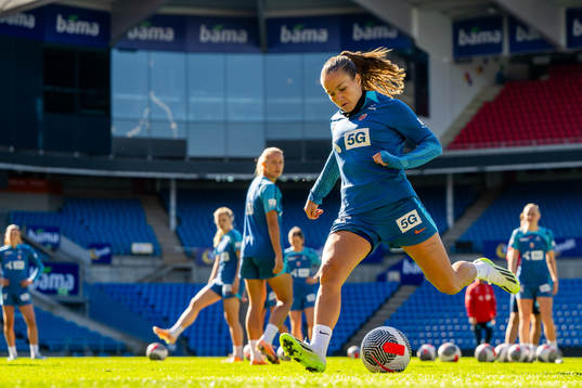Guro Reiten of the Norwegian women's national football team