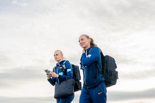 Karina Sævik and Marit Bratberg Lund of the Norwegian