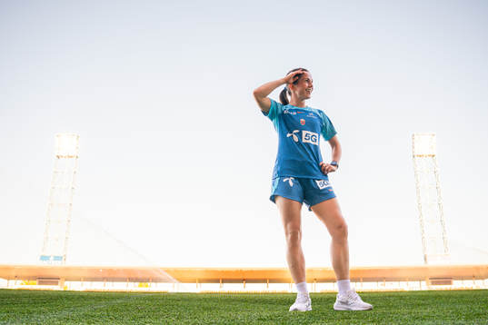 Tuva Hansen of the Norwegian women's national football team