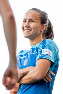 Guro Reiten of the Norwegian women's national football team