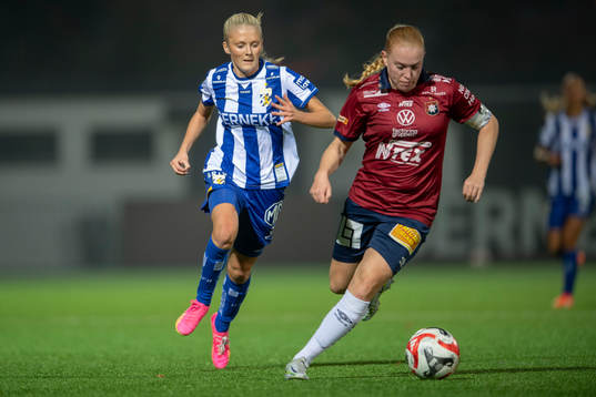IFK Göteborgs Filippa Andersson och Örgrytes Emma Thölin