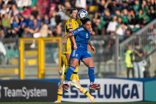 Linda Sembrant of Sweden and Martina Piemonte of Italy