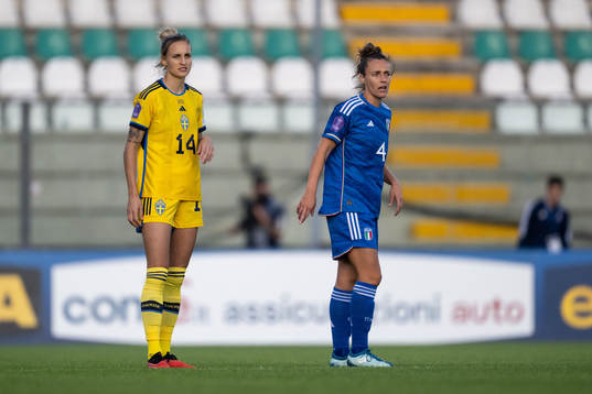 Nathalie Björn of Sweden and Aurora Galli of Italy