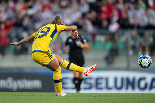Johanna Rytting Kaneryd of Sweden scores 0-1