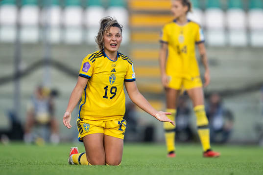 Johanna Rytting Kaneryd of Sweden reacts