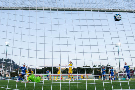 Johanna Rytting Kaneryd of Sweden scores 0-1