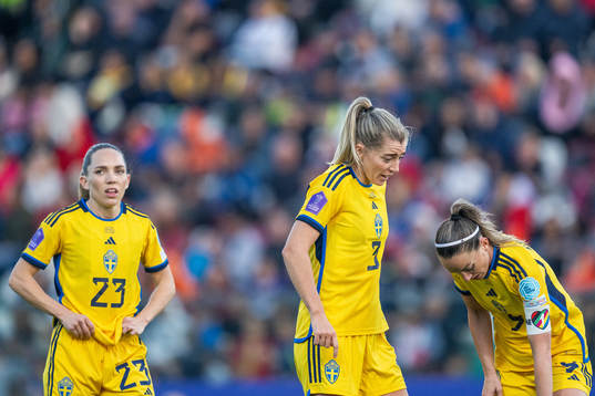 Elin Rubensson, Linda Sembrant and Kosovare Asllani of