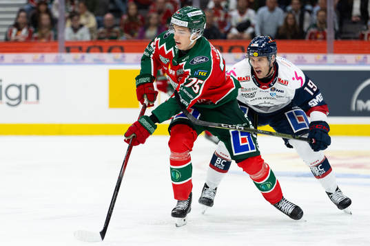 Frölundas David Edstrom och Linköpings Patrick Russell