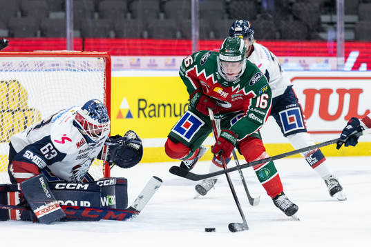 Linköpings målvakt Marcus Högberg och Frölundas Otto