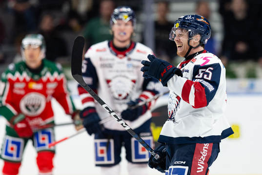 Linköpings Arvid Aronsson jublar