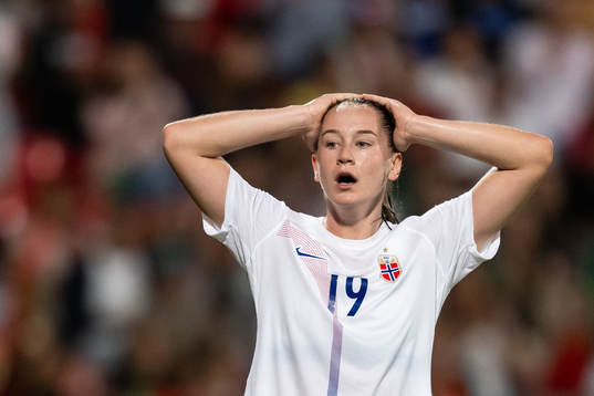 Elisabeth Terland of Norway reacts
