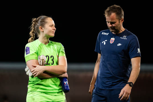 goalkeeper Aurora Mikalsen of Norway