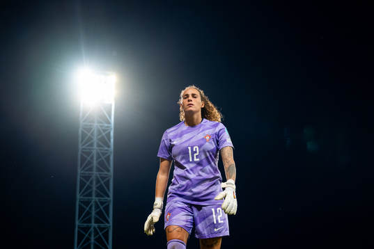 Goalkeeper Patricia Morais of Portugal