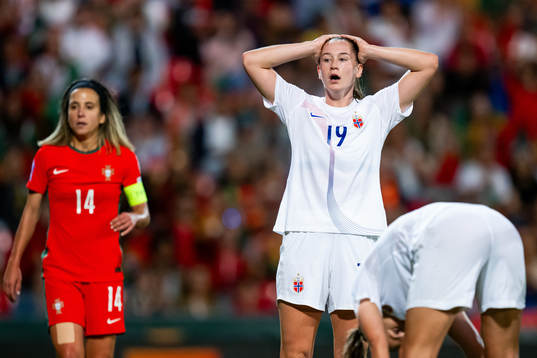 Elisabeth Terland of Norway reacts