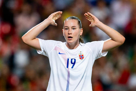 Elisabeth Terland of Norway reacts