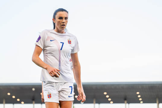 Ingrid Syrstad Engen of Norway at half-time