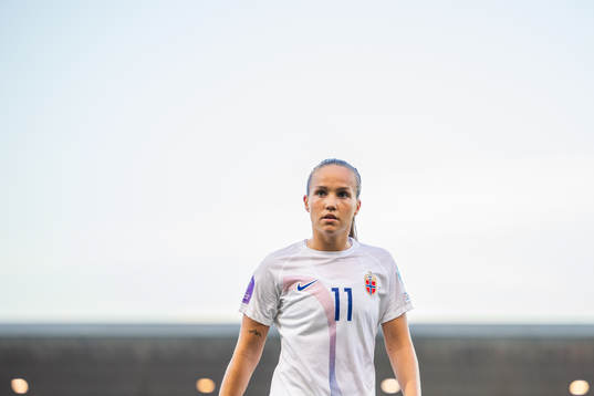 Guro Reiten of Norway at half-time