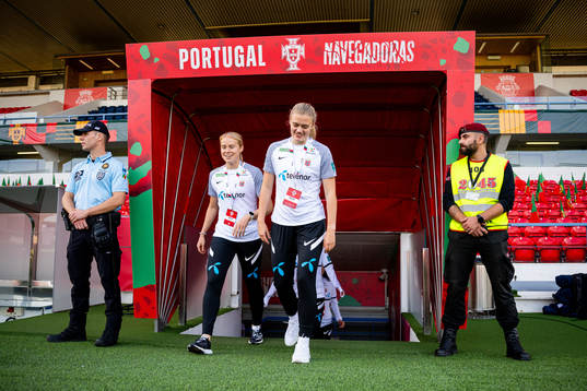 Julie Blakstad and Mathilde Harviken of Norway
