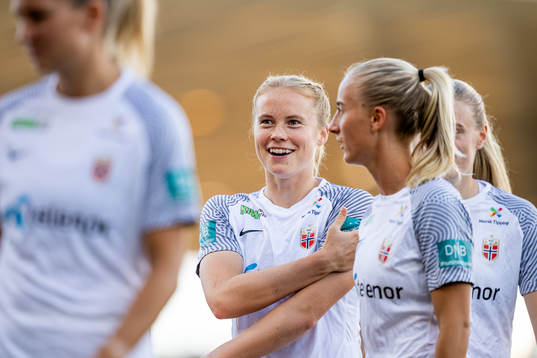 Julie Blakstad of Norway warms up