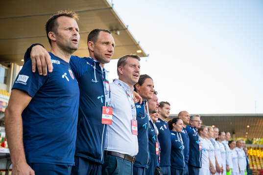 Jon Knudsen, goalkeeper coach, Terje Skjeldestad, assistant