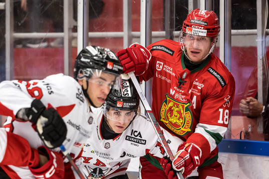Moras Henrik Eriksson  och Nybros Adam Persson