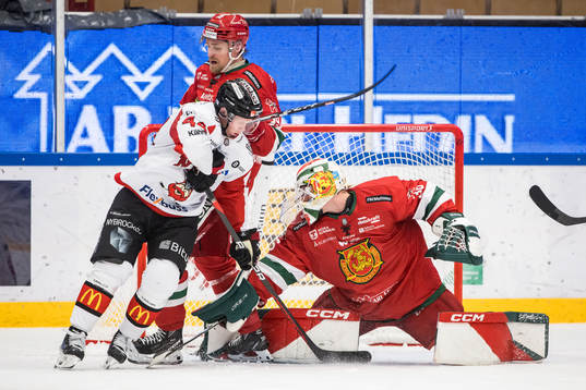 Nybros Aleksi Ainali och Moras Kristoffer Gunnarsson och