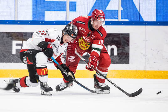 Nybros Rihards Marenis och Moras Henrik Eriksson