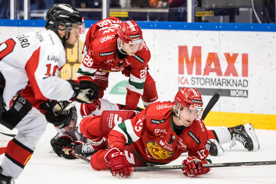 Moras Michael Brandsegg-Nygård och Moras Fabian Ilestedt