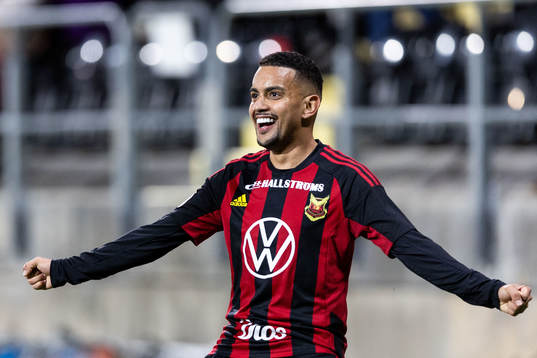 Östersunds Erick Brendon Pinheiro da Silva jublar