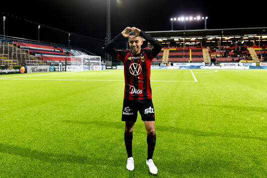 Östersunds Erick Brendon Pinheiro da Silva jublar