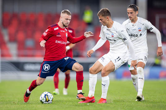 Östers Chriss-Albin Mörfelt och Helsingborgs Erik Ring