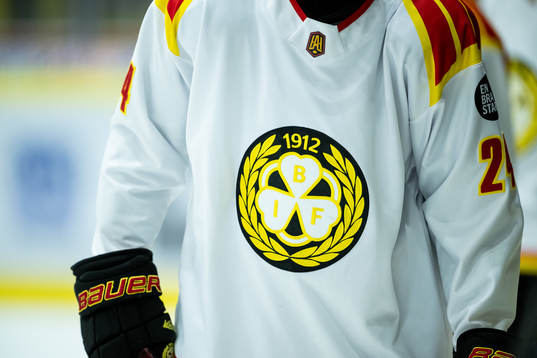 Brynäs emblem på en hockeytröja
