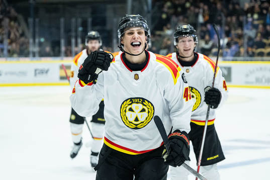Brynäs Noel Nordh jublar