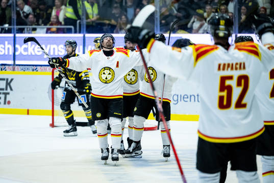 Brynäs Anton Rödin jublar