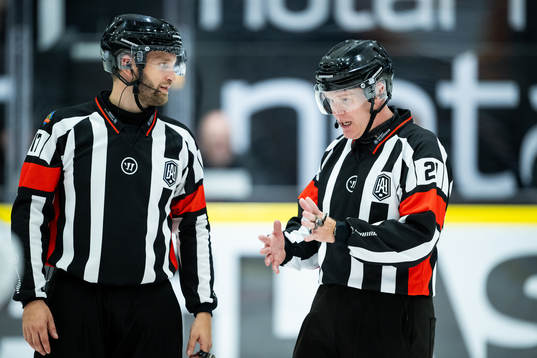 Domare Niklas Johansson och Anders Sandahl