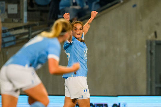 Malmö FFs Sarah Mellouk jublar