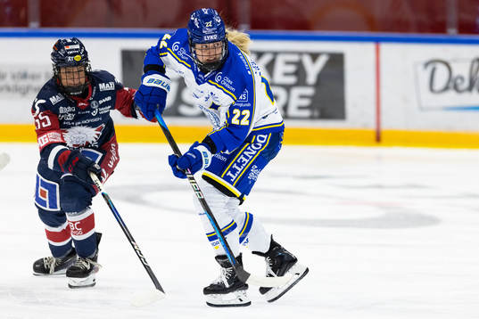 Linköpings Alva Solberg och Leksands Agata Sarnovska