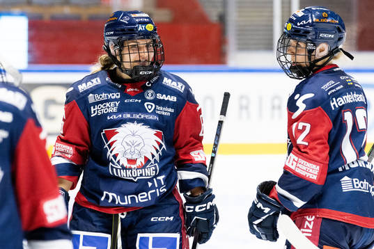 Linköpings Franziska Feldmeier jublar