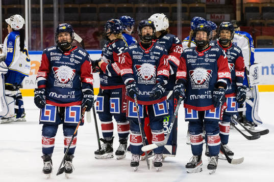 Linköpings spelare jublar